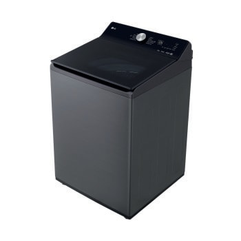Lavadora de 23kg con AI DD™, Ciclo PetCare, ThinQ™, Lavado a Vapor y Tina de Acero Inoxidable, Platinum Black